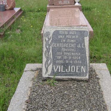 VILJOEN Gerbrecht J.E. nee DUVENHAGE 1864-1956