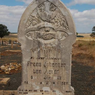 AARDT Frans Johannes, van 1859-1928