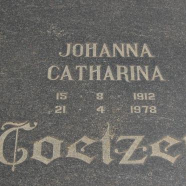 COETZER Johanna Catharina 1912-1978