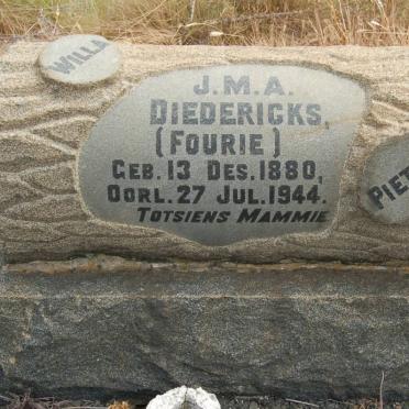 DIEDERICKS J.M.A. nee FOURIE 1880-1944