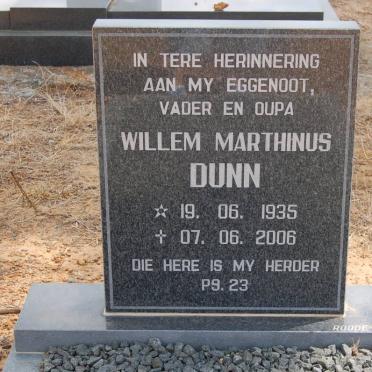 DUNN Willem Marthinus 1935-2006
