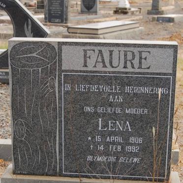 FAURE Lena 1906-1992