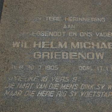 GRIEBENOW Wilhelm Michael 1905-1971