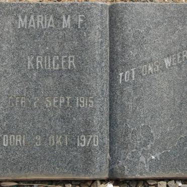 KRUGER Maria M.F. 1915-1970