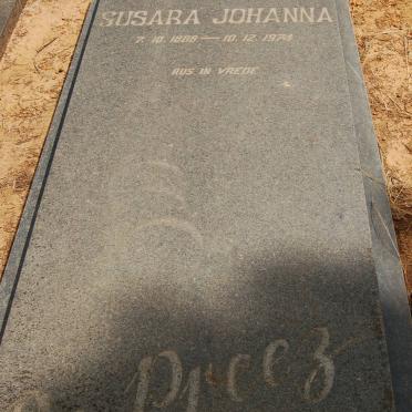PREEZ Susara Johanna, du 1888-1974