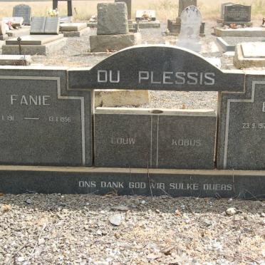 PLESSIS Fanie, du 1911-1956 &amp; Bessie 1917-1972