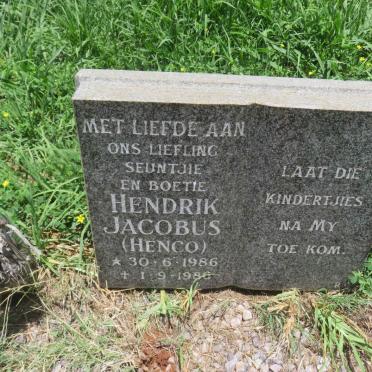 ? Hendrik Jacobus 1986-1986