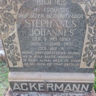 ACKERMANN Stephanus Johannes 1887-1951