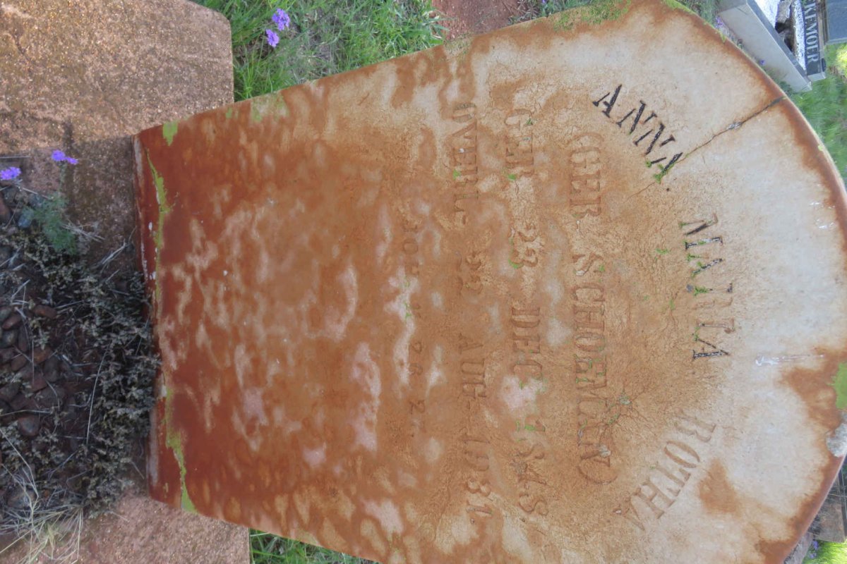 BOTHA Anna Maria nee SCHOEMAN 1848-1931