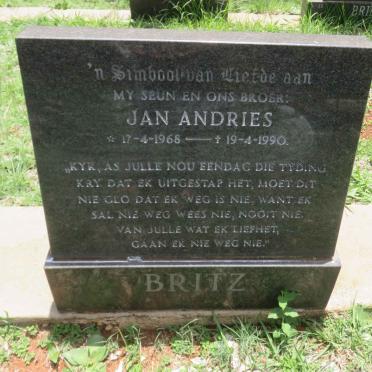 BRITZ Jan Andries 1968-1990