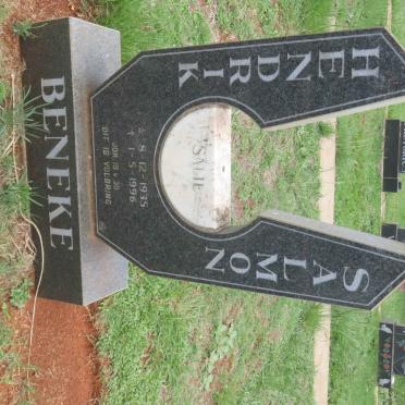 BENEKE Hendrik Salmon 1935-1996