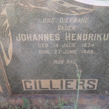 CILLIERS Johannes Hendrikus 1874-1948