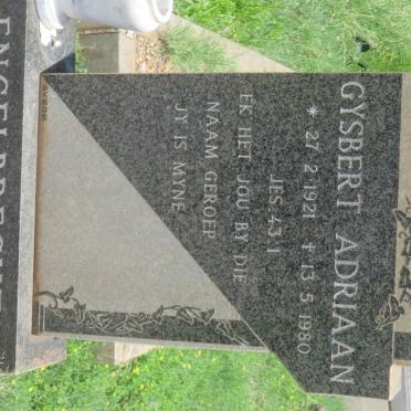 ENGELBRECHT Gysbert Adriaan 1921-1980 & Elsie Johanna PIENAAR 1920-2001 _1