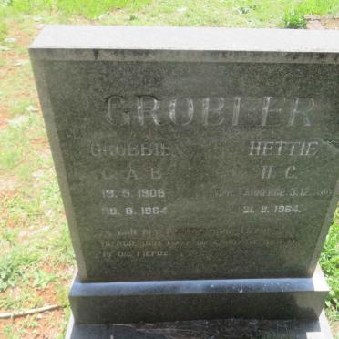 GROBLER C.A.B. 1908-1964 &amp; H.C. LAURENCE 1910-1964