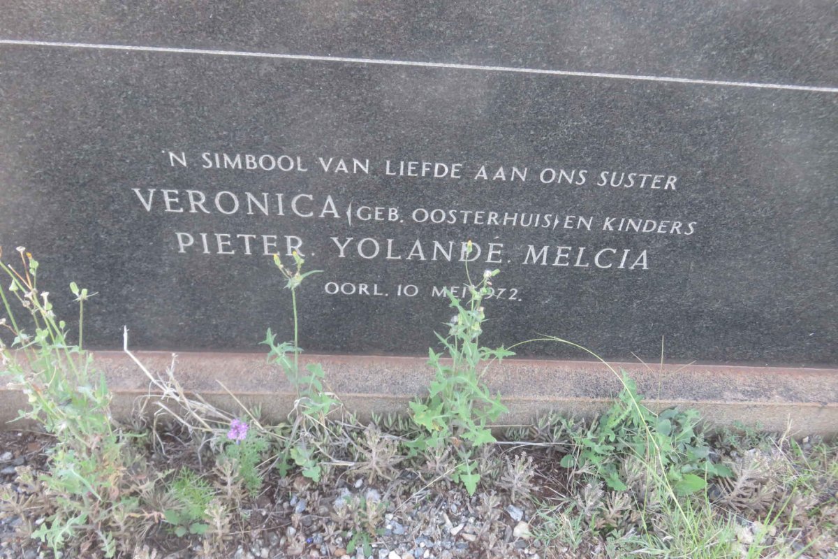 GRANGE Veronica, le nee OOSTERHUIS -1972