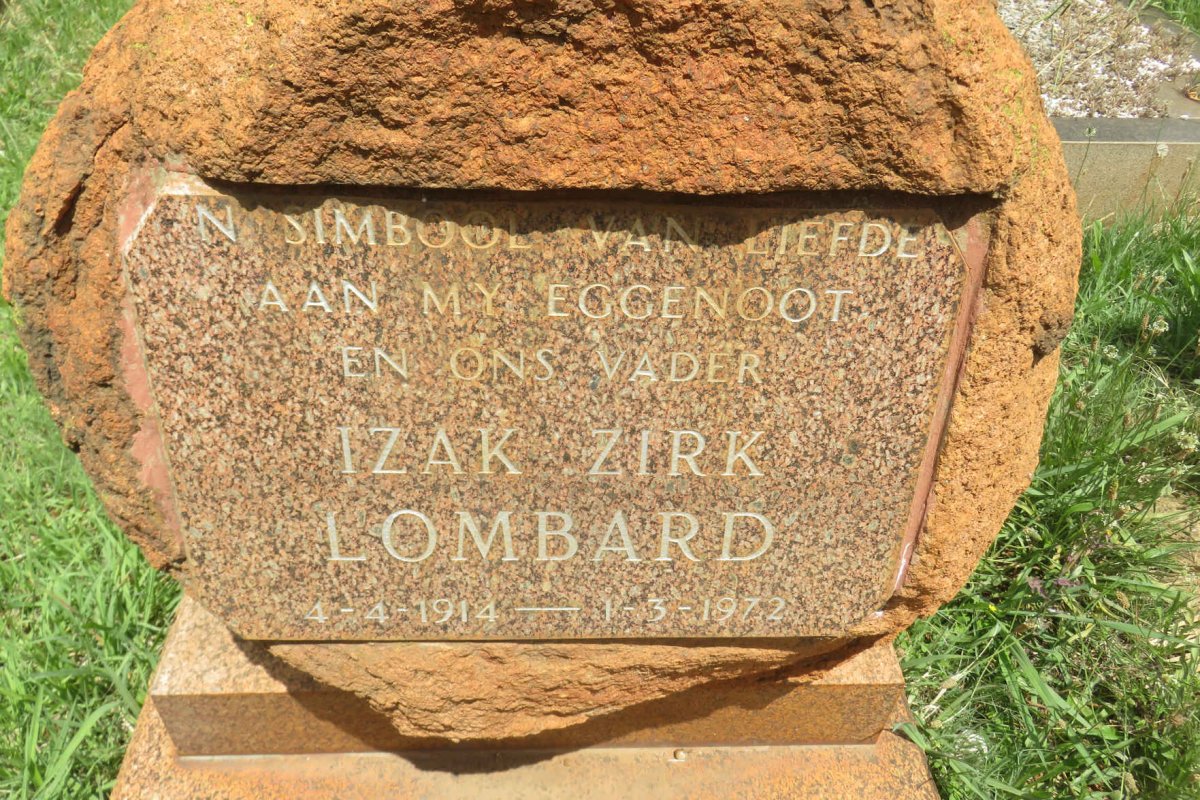 LOMBARD Izak Zirk 1914-1972