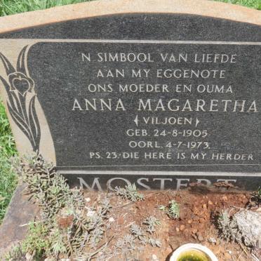 MOSTERT Anna Magaretha nee VILJOEN 1905-1973