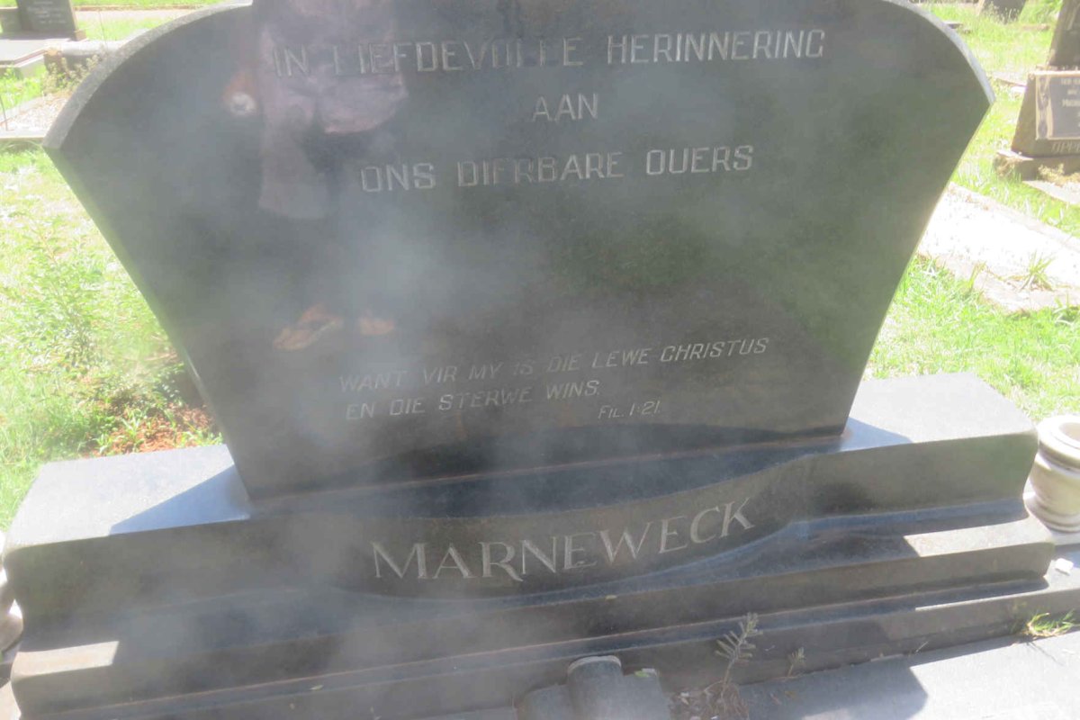 MARNEWECK Johan Gerhardus Petrus 1892-1964 &amp;  Catharina Levina KRUGER 1900-1990