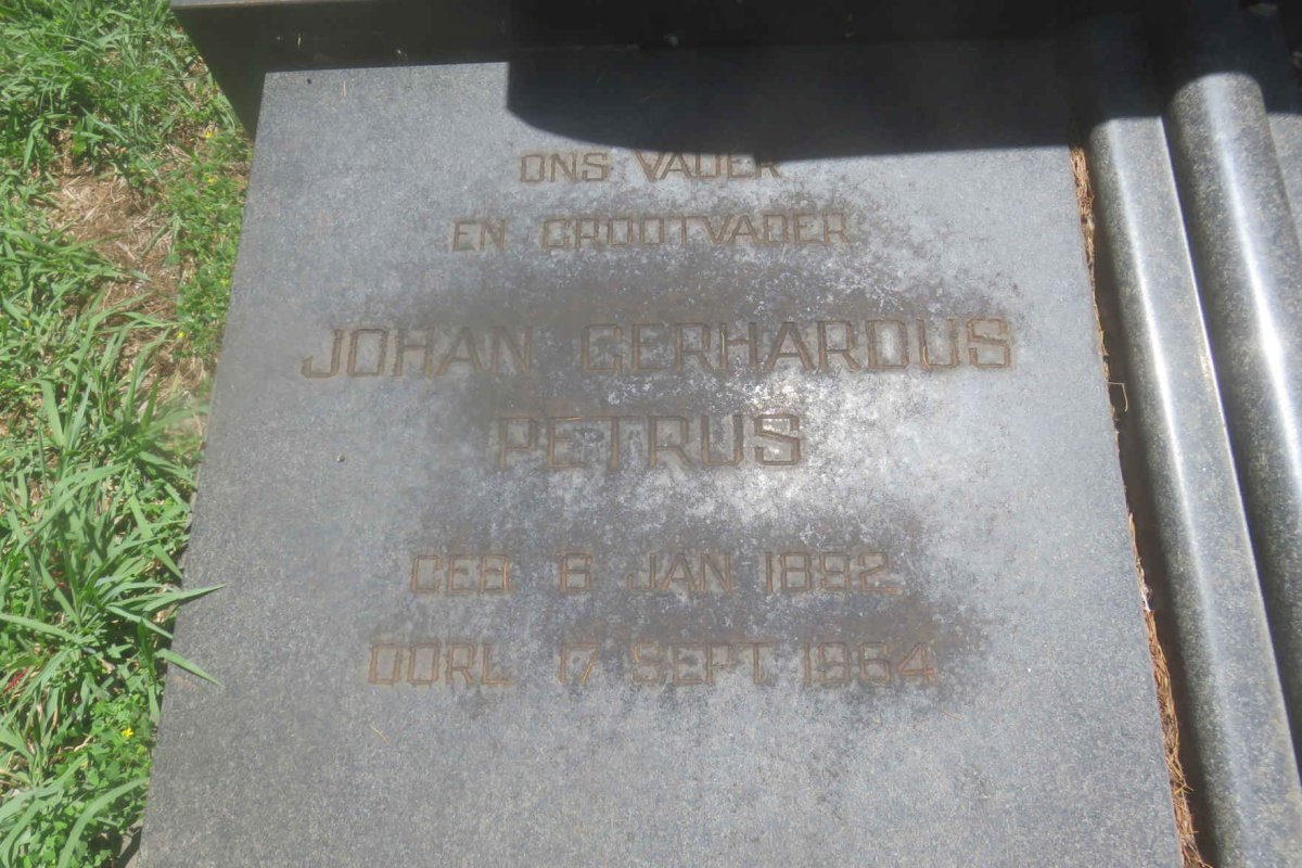 MARNEWECK Johan Gerhardus Petrus 1892-1964 &amp;  Catharina Levina KRUGER 1900-1990