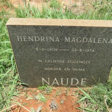 NAUDE Hendrina Magdalena 1909-1974