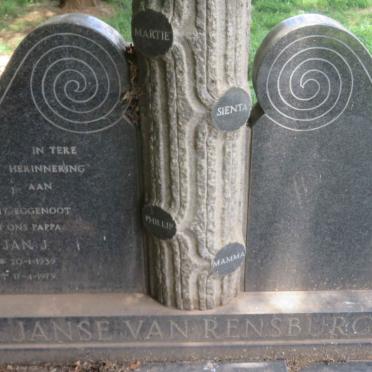 RENSBURG Jan J., Janse van 1939-1979