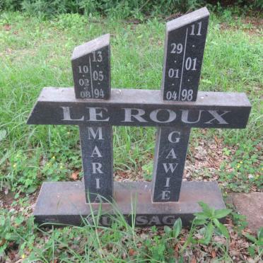 ROUX Gawie, le 1904-1998 &amp; Maria 1908-1994