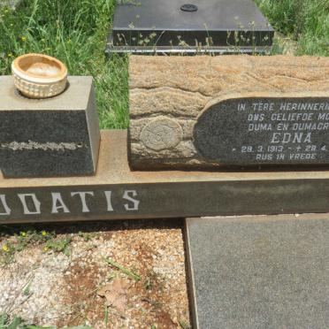 RUDATIS H.G.F. 1908-1974 &amp; Edna 1913-2000