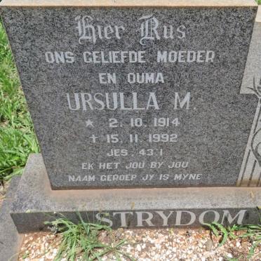 STRYDOM Ursulla M. 1914-1992