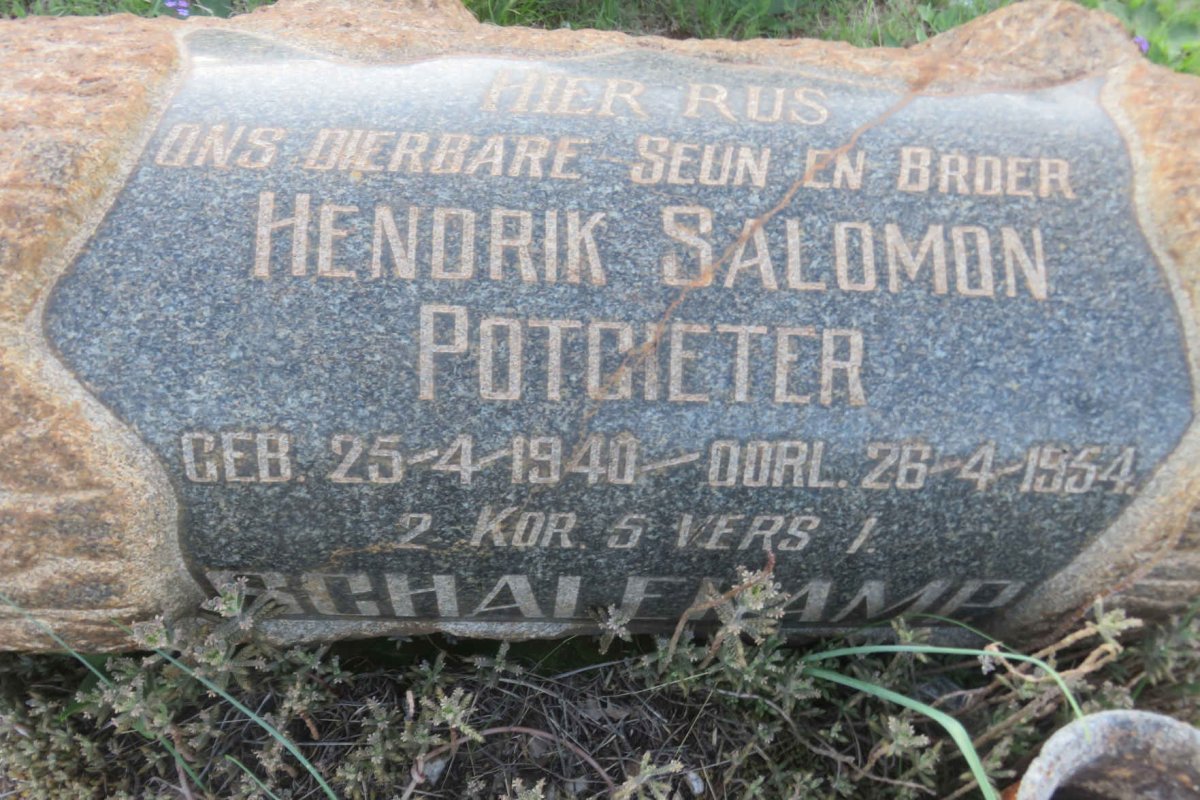 SCHALEKAMP Hendrik Salomon Potgieter 1940-1954
