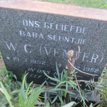 VENTER W.C. 1952-1952
