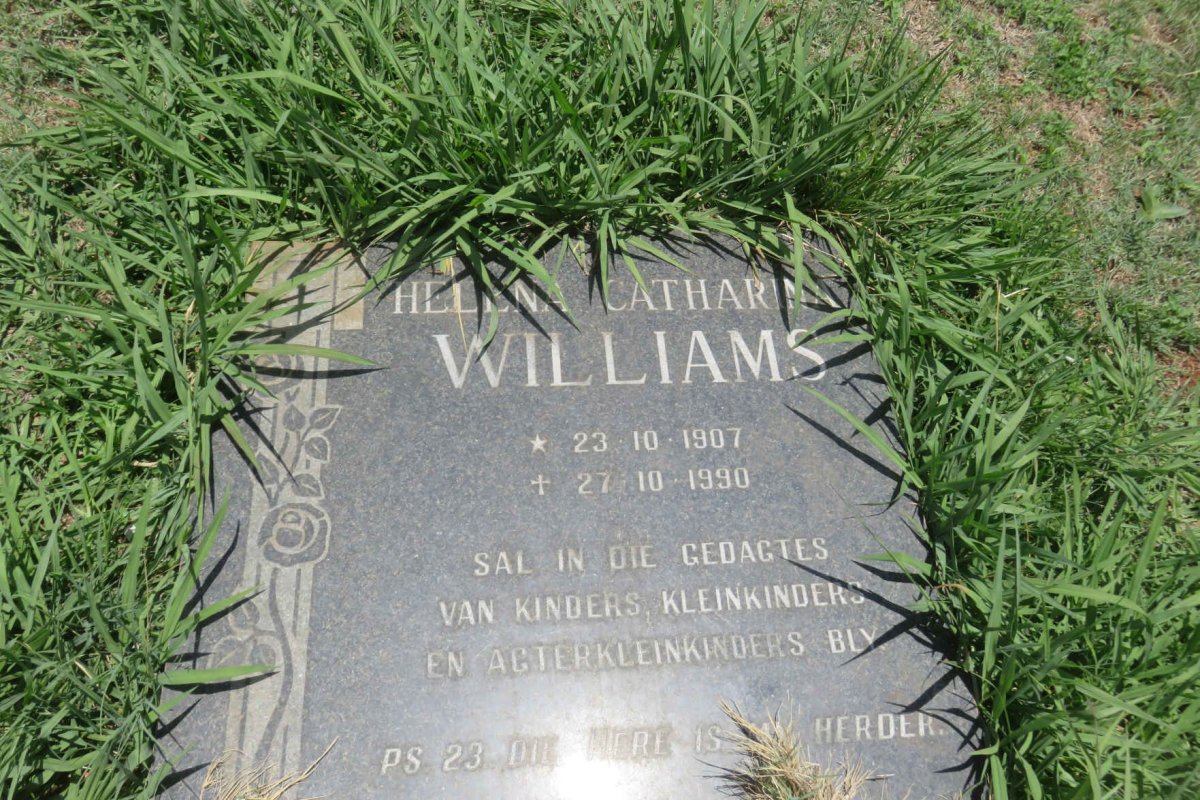 WILLIAMS Helena Catharina 1907-1990