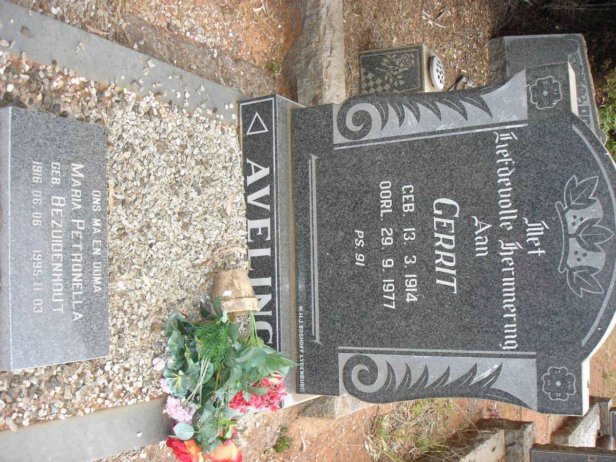 AVELING Gerrit 1914-1977