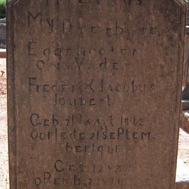 JOUBERT Frederik Jacobus 1862-1941