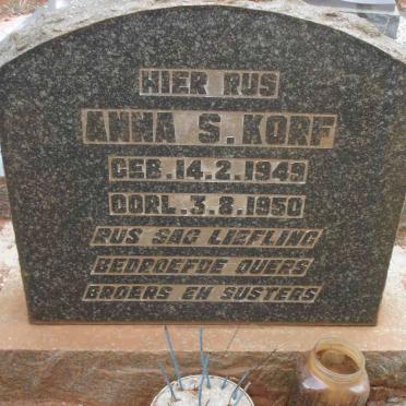 KORF Anna S. 1949-1950