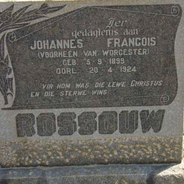 ROSSOUW Johannes Francois 1899-1924 