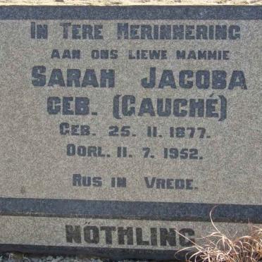 NöTHLING Sarah Jacoba nee GAUCHE 1877-1952 