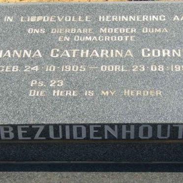 BEZUIDENHOUT Johanna Catharina Cornelia 1905-1997 