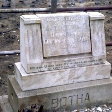 BOTHA Dirk Jacobus Gerhardus Stephanus 1890-1940 :: BOTHA Wilhelmina Hart nee BROWNE 1900-1966