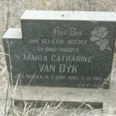 DYK Maria Catharine, van 1892-1985