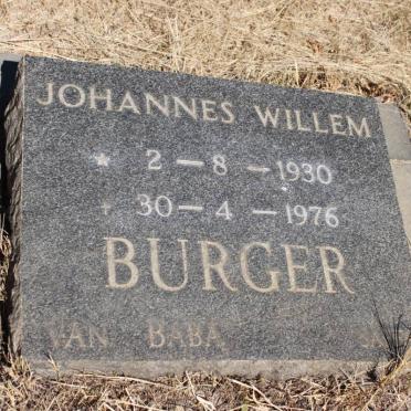 BURGER Johannes Willem 1930-1976