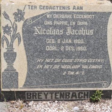 BREYTENBACH Nicolaas Jacobus 1900-1960