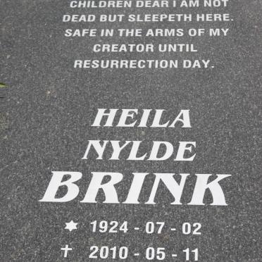 BRINK Heila Nylde 1924-2010