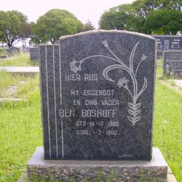 BOSHOFF Ben 1883-1963