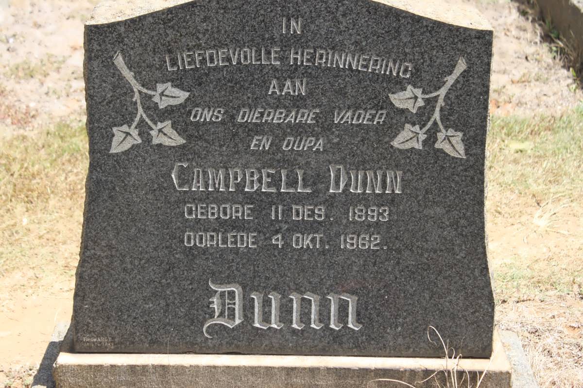 DUNN Campbell 1893-1962