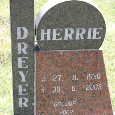 DREYER Herrie 1930-2003