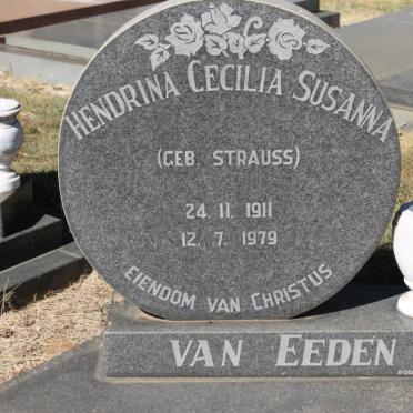 EEDEN Hendrina Cecilia Susanna, van nee STRAUSS 1911-1979