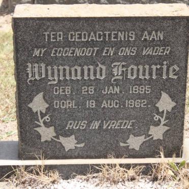 FOURIE Wynand 1895-1962