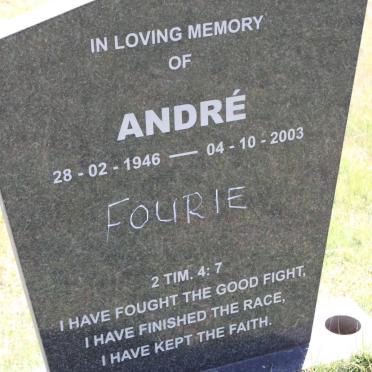 FOURIE André 1946-2003