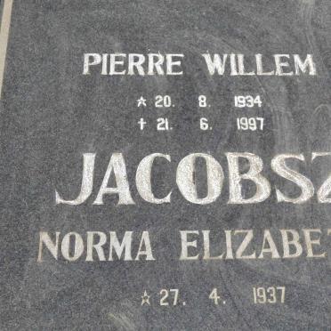 JACOBSZ Pierre Willem 1934-1997 &amp; Norma Elizabeth 1937-
