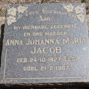 JACOB Anna Johanna Maria nee ELS 1927-1967